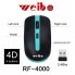 Беспроводная мышь Weibo RF-4000 черный с голубым