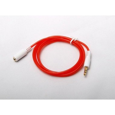 Кабель удлинитель Audio Jack 3.5M/3.5F красный