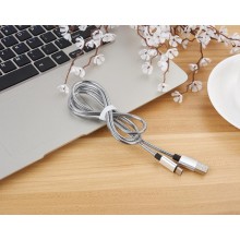 Кабель micro USB металл Cable metal X45 серый