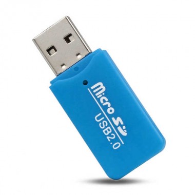 MicroSD card reader адаптер для USB Blue