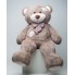 Плюшевый мишка Mister Medved с латками Капучино 2 метра
