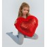 Плюшевая игрушка Mister Medved Подушка-сердце с пайетками 50 см