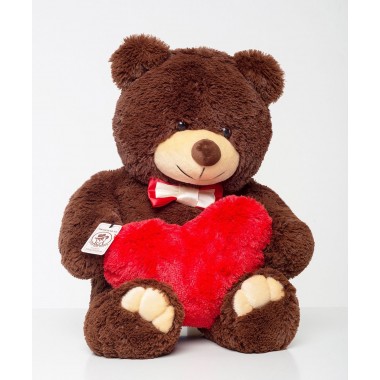Мишка с сердцем Mister Medved Бурый 85 см