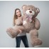 Плюшевый мишка Mister Medved с латками Капучино 150 см