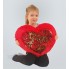 Плюшевая игрушка Mister Medved Подушка-сердце с пайетками 50 см