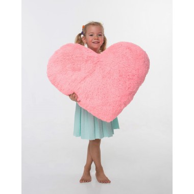 Плюшевая игрушка Mister Medved Подушка-сердце Розовая 75 см