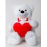 Мишка с сердцем Mister Medved Белый 110 см