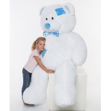 Плюшевый мишка Mister Medved с латками Белый 2 метра Плюшевый мишка Mister Medved с латками Белый 2 метра