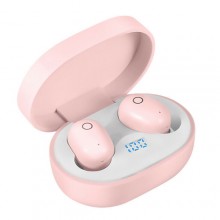 Наушники Bluetooth Redmi AirDotspro с кейсом, pink, индикация заряда