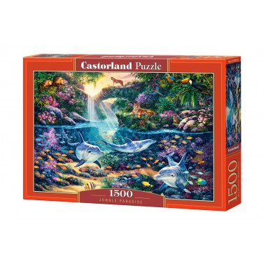 Пазлы Castorland 1500 элементов "Рай Джунглей" 68*47 см С-151875