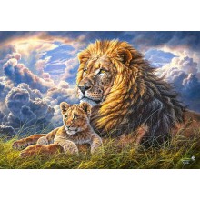 Пазл Castorland 1000 элементов "Семейство львов" животные  68*47 см С-104277