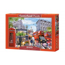 Пазл Castorland 2000 элементов "Весна в Лондоне" город пейзаж дома 92*68 см с-200788