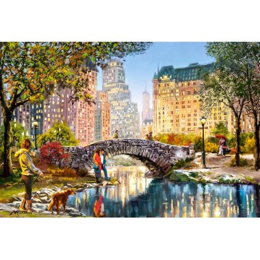 Пазлы Castorland 1000 элементов "Вечерняя прогулка через Центральный парк" C-104376