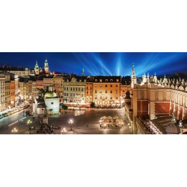 Пазлы Castorland 600 элементов "Ночная площадь, Краков" 68*30 см В-060306