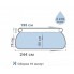 Надувной семейный бассейн Intex (28108) 244х61см+ фильтр-насос синий