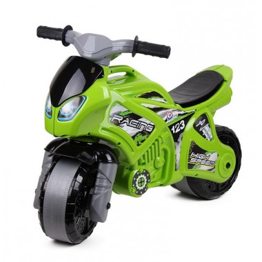 Беговел Мотоцикл ТехноК зеленый со звуком