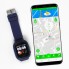 Детские смарт-часы Smart Baby Watch Q90 с GPS трекером и телефоном темно-синие