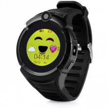 Детские умные часы-телефон Smart Baby Watch Q360 Black с GPS + камера Черные
