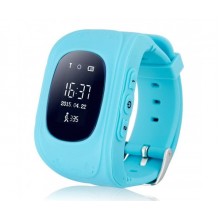 Детские смарт телефон-часы с GPS трекером Smart Watch GW300 (Q50) голубые