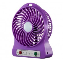 Настольный мини вентилятор на аккумуляторе Tofu фиолетовый