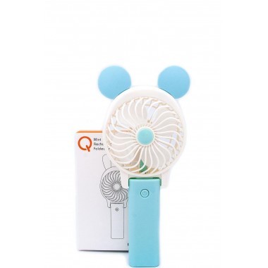Ручной мини вентилятор на аккумуляторе Qfan голубой