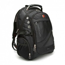 Универсальный Рюкзак Swissgear Men Bag 8810 17" + USB + дождевик black Черный