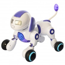 Интерактивная собака игрушка Zoomer SF21573, белая с синим